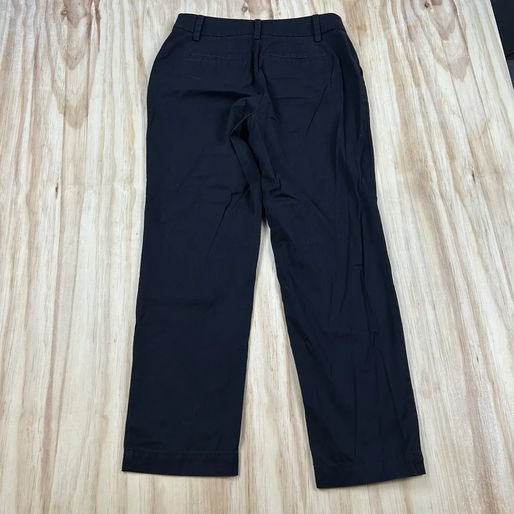 Talbots Perfect Chino Curvy Women's 6P Blue Petite Pants Preppy Classic Casual